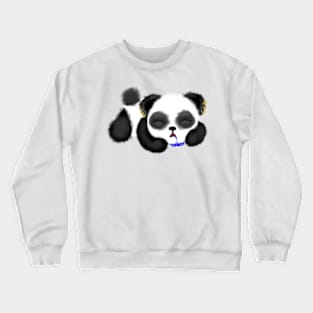 Sleepy Goth Panda Crewneck Sweatshirt